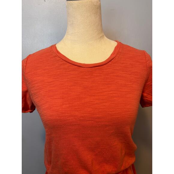 Old Navy Pull On T-Shirt Dress XS Peachy Brown Clay Casual Boho 100% Cotton - Picture 5 of 7